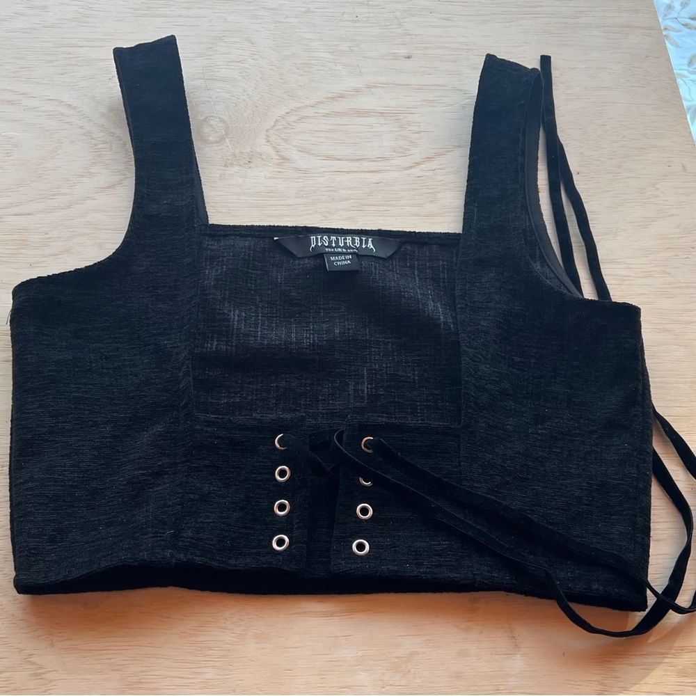 Disturbia Florence Lace-Up Harness Corset Top – US 4 - Picture 4 of 4
